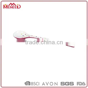 High Quality First Grade EU Standard White Color Printing Melamine Plastic Table Spoon thumbnail-1