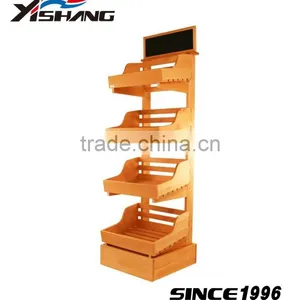 Fruit And Veg Display / Wood Fruit Stand Vegetable Rack thumbnail-1