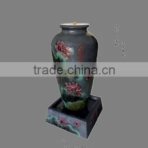 Elegance Fiber Glass Vase Water Fountain thumbnail-2