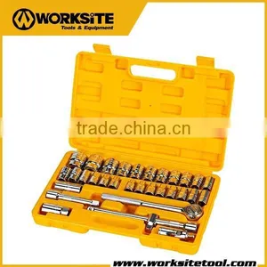 WT8054 Worksite Brand Hand Tools 32pcs 1/2'' Dr Socket Set thumbnail-1