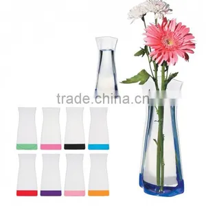 Foldable Vase, Clear Flower Vase, LS Eplus thumbnail-1