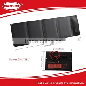 Laminated 20W18V Solar,folding,portable Type and Mobile Phone Camera Solar Charger thumbnail-2