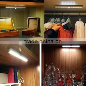 LED PIR Motion Sensor Closet Wardrobe Cupboard Cabinet Night Light thumbnail-1