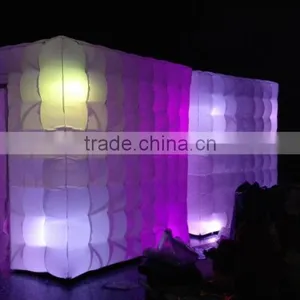 LED Lighting Black Inflatable Photo Booth Commercial Use Inflatable Photo Booth for Sale Custom thumbnail-5