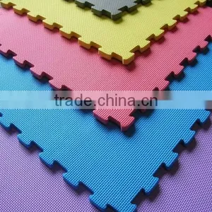 Red Blue, Five Strips and T Pattern Competition Grade Taekwondo Karate Mat Flooring Interlocking Mats Martial Arts Jigsaw Mats thumbnail-2