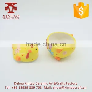 Cute Cartoon Cock Ceramic Animal Cookie Jar With Lid thumbnail-3