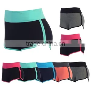 Cheap Sportswear Women and Juniors Athletic Jogging Tight Exercising Sexy Hot Yoga Running Shorts With Track Curves Trimming thumbnail-1