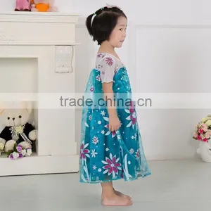 Frozen Fever Dress Frozen Girl Dress Latest Hot Sale Gambar Sex Frozen Elsa Dress thumbnail-4