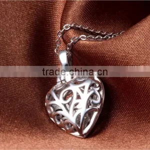 2017 Elaborate Hollow Out Design 925 Sterling Silver Jewelry Heart Shaped Pendant thumbnail-2