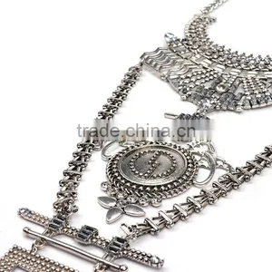 Vintage Ethnic Alloy Pendant Necklace Jewelry ,unisex Costume Accessories thumbnail-3