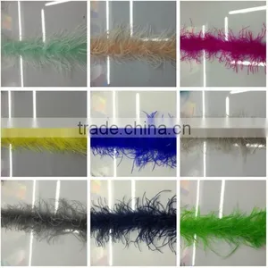Wholesale Manufacturers Multicolor Decotation Ostrich and Turkey Boa thumbnail-4