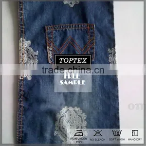 4.5oz Tear-Resistant 100 % Cotton Twill Denim Fabric thumbnail-3