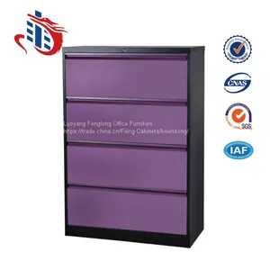 High Quality Office Furniture 4 Drawer Metal File Cabinets thumbnail-2