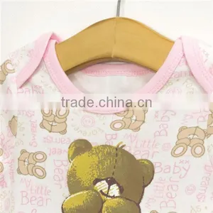 Good Quality Girls Short Sleves Print Rompers thumbnail-4