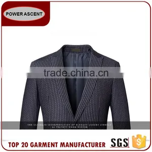 European Men'S Stripe Arrow Lapel Fashion Suit Jacket Blazer For Men thumbnail-3