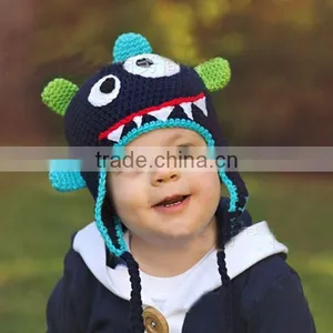 Fashion Custom Cool Winter Handmade Crochet Cartoon Hat thumbnail-3