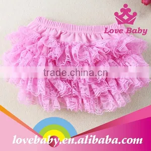 Newest Boutique Baby Girl Ruffle Shorts Bloomer Summer Cotton Underwear thumbnail-1