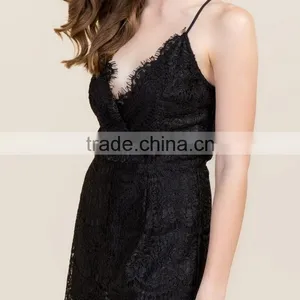 Fashion Adult Women Lace Romper Pajamas Onesie thumbnail-3
