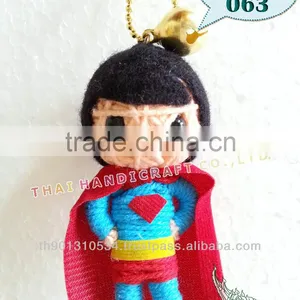 Handmade Keychains Keyrings Voodoo Doll String Accessories Bag Gifts thumbnail-1