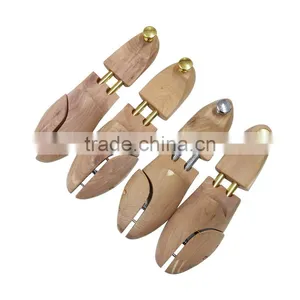Double Tube Lotus Firm Wood Professional Adjustable Shoe Tree With Metal Cap thumbnail-4