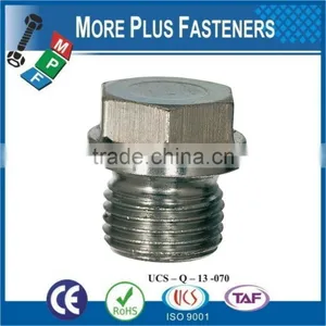 Made in Taiwan Hexagon Head Pipe Plugs DIN 910 thumbnail-2