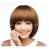 Mashroom Wig 003 Fashion Wig Beautiful Women Party Wig Human Hair Lace 100% Quality thumbnail-1