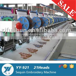 YY-921 21 Heads Double Sequins Computerized Embroidery Machine thumbnail-1