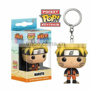 Japanese Hot Anime Naruto Pocket POP Keychain Naruto, Mini PVC Keychain, Action Figure Doll Keychain Cheap Price thumbnail-1