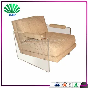 European Single Study Recline Chair Acrylic Sofa Chair Lucite Lazy Sofa thumbnail-1
