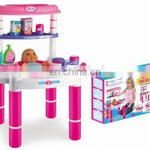 Kids Colorful Plastic Rocking Horse Toys, Riding Horse Set With Doll And Music thumbnail-4