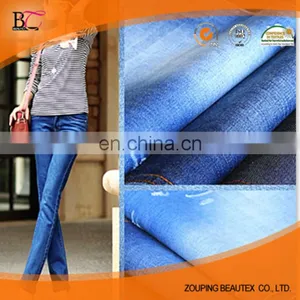 Supplier Cotton/polyester Indigo Blue Italy Denim Fabric and 14 oz Stocklot Fabric Use for Men or Women's Jeans thumbnail-1