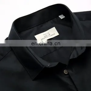 High Quality Custom Designs Man Black Oxford Dress Shirt thumbnail-3