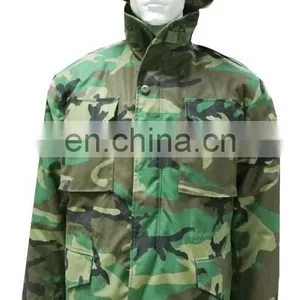Hot Sale Army Woodland Camouflage Military Army M65 Jacket thumbnail-2