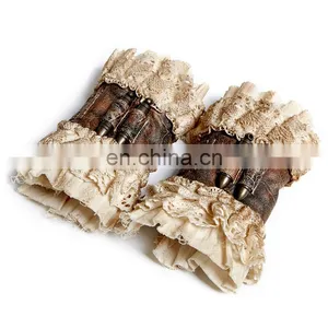 Steampunk Punk Rave Female Beige Wristband Set S-206 thumbnail-1