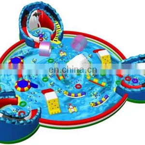 2015 New Designed Fashion Inflatable Water Slide Water Pool Climbing Water Park thumbnail-1