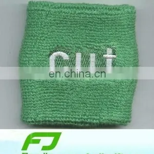 Embroidery Logo Cotton Terry Wristband thumbnail-1