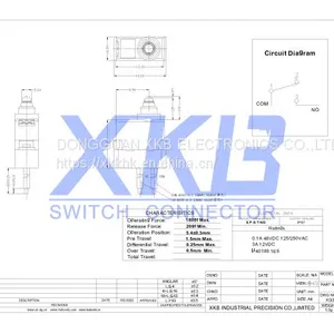 XG303-130E00C13-GF800 IPX7 Waterproof Micro Switch thumbnail-2