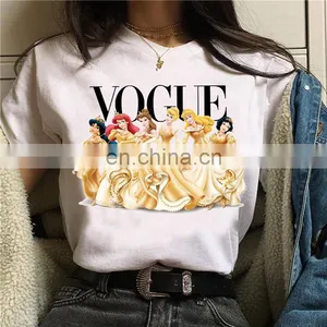 2020 Princess Vogue Tee Women Summer Graphic T-Shirts thumbnail-4