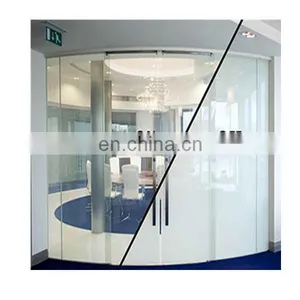 Electric Smart Glass High Quality Magic Switchable PDLC Film Glazing Low Iron Super Ultra Clear Ultrawhite Tempered Laminated6+6 thumbnail-2
