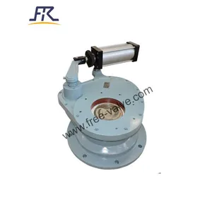 Pneumatic Operating Rotating One Disc Ceramic Gate Valve for Power Plant FRZ643TC thumbnail-2