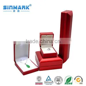 Luxury Wedding Jewelry Box With LED Light For Ring/Pendant /Bracelet /Necklace thumbnail-1