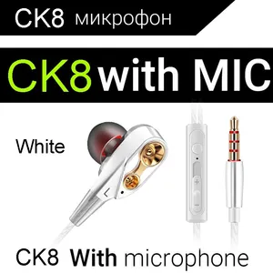 Musician HiFi Earphone Dual Drive Bass Stereo Headset Games Sports Earphones With Microphone3.5mm Wired Headphones thumbnail-5