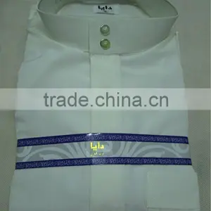 CM520 Good Quality Men Qatar Robe Islamic Men Abaya thumbnail-1