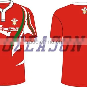 Dry Fit Sublimated Oem Design Promotional Rugby Practice Training Jersey for Sale thumbnail-5