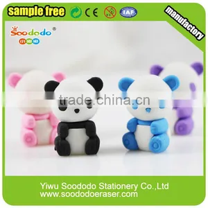 Cute Chinese Panda 3D Eraser For Promotional Gift thumbnail-1