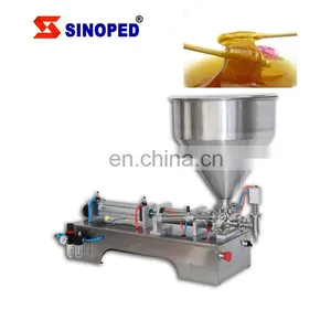Paste Machine Filling Sauce Bottle Filler Semi Automatic Pneumatic Paste Filler Tomato Sauce Paste Bottle Filling Machine thumbnail-5