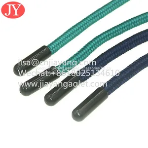 25mm Shiny Blak Plastic Shoelace Aglet Blank Shoelace Coed Ends for Hoodie/sport Pants thumbnail-1