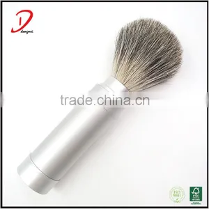 China Manufacturer Private Label Metal Handle Retractable Shaving Brush thumbnail-1