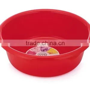 High Quality Plastic Red Foot Tub Round Wash Basin thumbnail-1