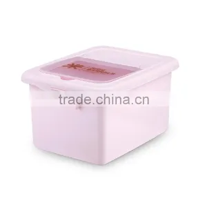 High Quality Plastic Dry Food Storage Container Rice Dispenser Box With Lid thumbnail-2